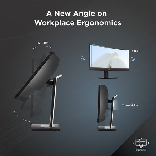 34IN UWQHD CURVED DOCKING MONIT WITH ERGONOMIC 21:9 100W USB C AND (VG3456CA)