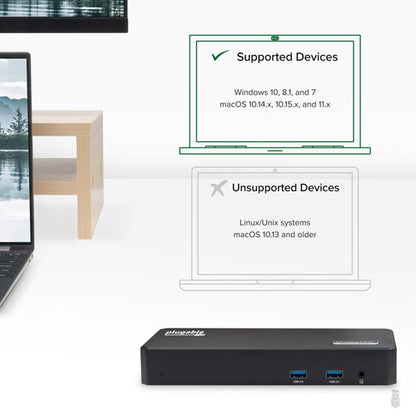 PLUGABLE UD-3900PDZ USB C TRIPLE DISPLAY DOCK W/ PD
