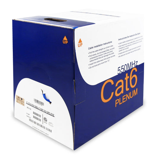 6E04UPBL3N CAT6E PLENUM 600MHz BLUE