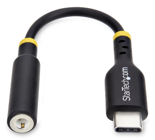 USB-C AUDIO ADAPTER TO 3.5MM TRRS HEADPHONE JACK - TYPE-C DONGLE