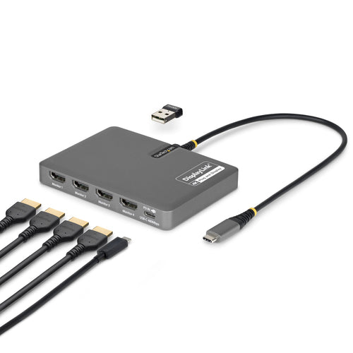 USB-C QUAD-MONITOR WORKSTATION ADAPTER 4K 60HZ HDMI PD