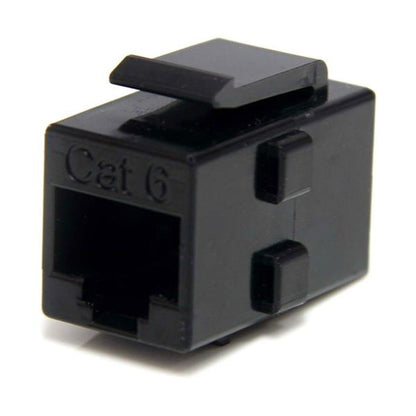 CAT6 RJ45 KEYSTONE JACK BLACK NETWORK COUPLER F/F