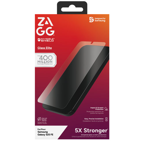 ZAGG GLASS ELITE SCREEN PROTECT FOR SAMSUNG GALAXY S25 FE (200120466)