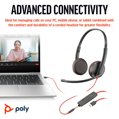 POLY BW 3225 USB-C HS 3.5MMP USB-C/A