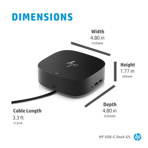 HP USB-C DOCK G5 USB TYPE C 5TW10AA 5TW10UT