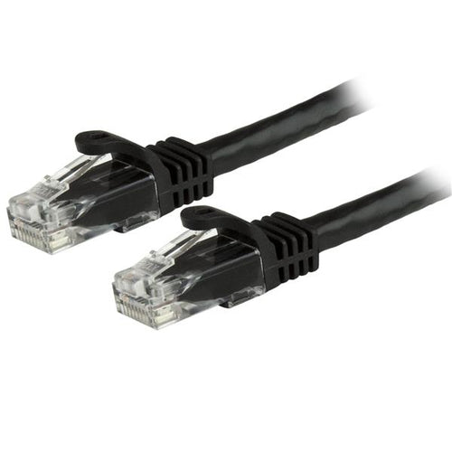1FT BLACK CAT6 ETHERNET CABLE SNAGLESS RJ45 UTP PATCH CABLE CORD