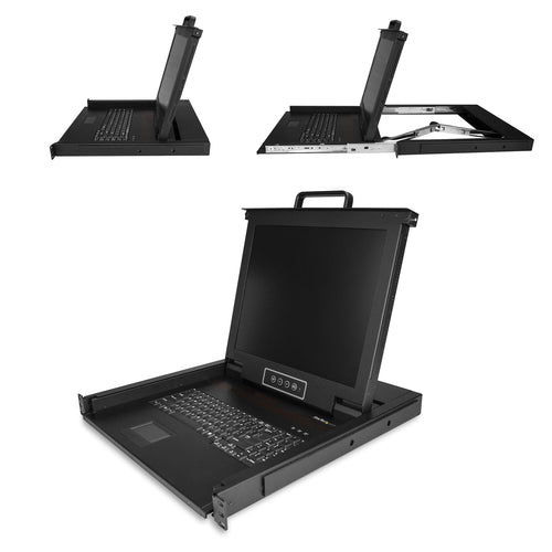 VGA RACKMOUNT KVM CONSOLE INTEGRATED LCD MONITOR KVM SWITCH