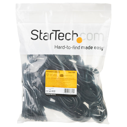 10FT COMPUTER POWER CORD NEMA 5-15P TO C13 AC POWER MONITOR CABLE