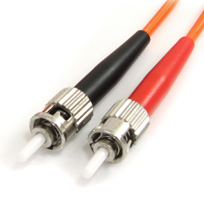 1M MULTIMODE FIBER OPTIC CABLE OM1 ST/ST 10G LSZH FIBER CABLE
