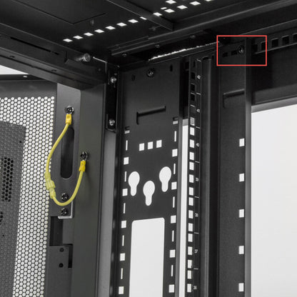 25U SERVER RACK CABINET 4 POST NETWORK EQUIPMENT RACK ENCLOSURE