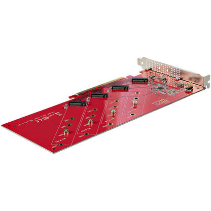 QUAD M.2 PCIE ADAPTER CARD MKEY AHCI NVME M2 SSD PCIE 4.0