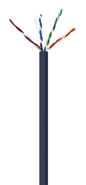 CAT6 550 MHz NO SPLINE BLACK