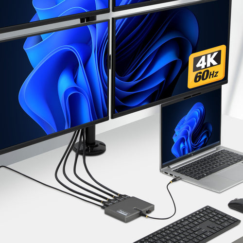 USB-C QUAD-MONITOR WORKSTATION ADAPTER 4K 60HZ HDMI PD