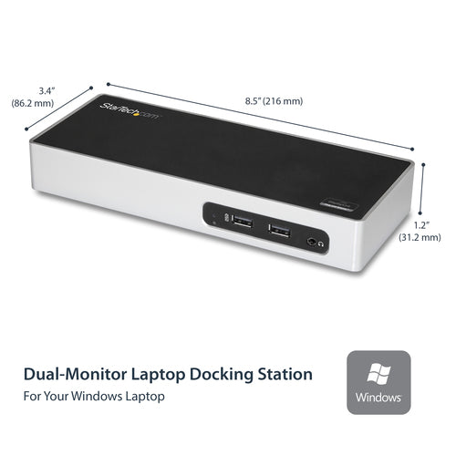 USB 3.0 DOCKING STATION UNIVERSAL DUAL MONITOR HDMI DVI VGA
