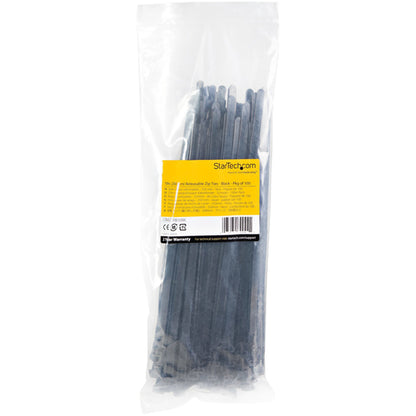 100PK REUSABLE CABLE TIES NYLON PLASTIC ADJUSTABLE ZIP TIES 10 INCH