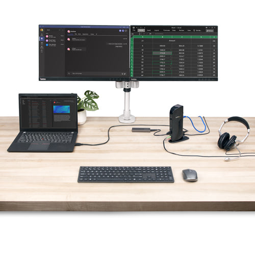 USB 3.0 DOCKING STATION UNIVERSAL DUAL MONITOR HDMI DVI