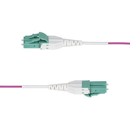 OM4 LC/LC MULTIMODE FIBER CABLE UNIBOOT/OFNR RISER/100G - 50/125