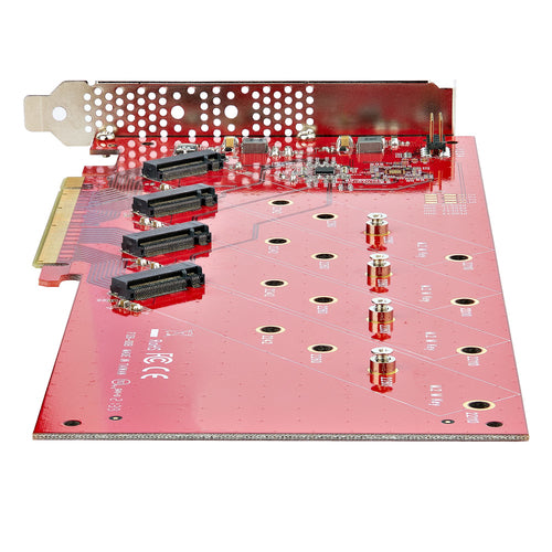 QUAD M.2 PCIE ADAPTER CARD MKEY AHCI NVME M2 SSD PCIE 4.0