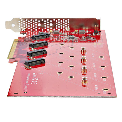 QUAD M.2 PCIE ADAPTER CARD MKEY AHCI NVME M2 SSD PCIE 4.0