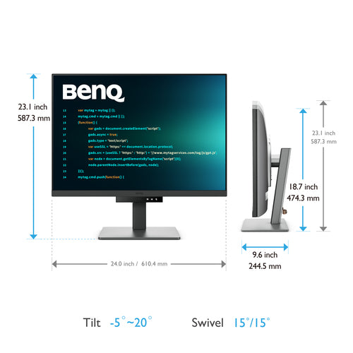 BENQ 4K 28IN IPS MONITOR 60HZ METALLIC GREY3840X25602WX2USB-C