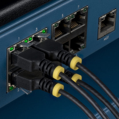 ULTRA SLIM CAT6A CABLE BLACK SLIM SNAGLESS RJ45 UTP PATCH CABLE