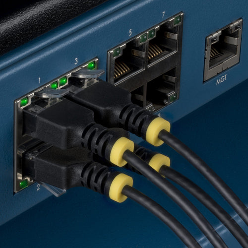 ULTRA SLIM CAT6A CABLE BLACK SLIM SNAGLESS RJ45 UTP PATCH CABLE