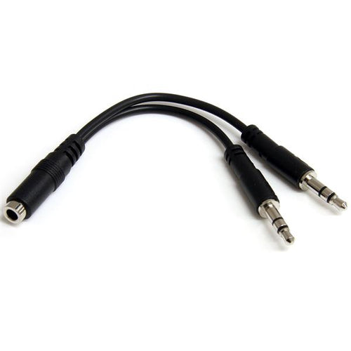 3.5MM AUDIO AND MICROPHONE HEAD SET SPLITTER ADAPTER 3PIN F/M (MUYHSFMM)