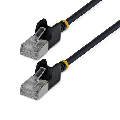 ULTRA SLIM CAT6A CABLE BLACK SLIM RJ45 FTP PATCH CABLE (N6APATSTP34BKS-10FT)