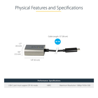 12IN USB C TO VGA ADPTER DONGLE USB TYPE C TO VGA VIDEO CONVERTER