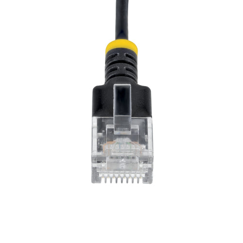 ULTRA SLIM CAT6A CABLE BLACK SLIM SNAGLESS RJ45 UTP PATCH CABLE