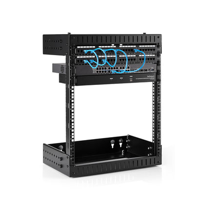 WALL MOUNT RACK FOR NETWORK SWITCH 12U OPEN FRAME SERVER RACK