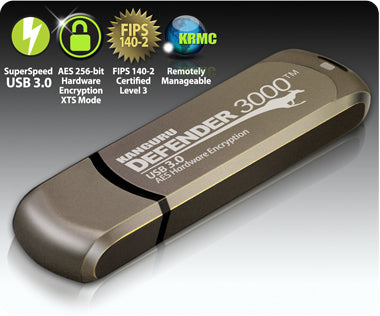 256GB DEFENDER 3000 FLASH DRIVE FIPS 140-2 ENCRYPTED FLASH DRIVE