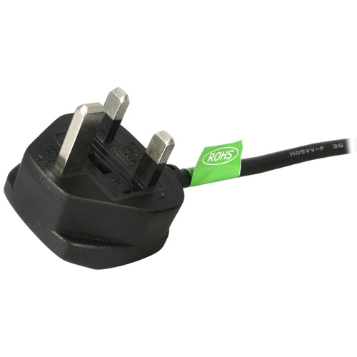 6FT UK COMPUTER POWER CORD BS 1363 TO C13 AC MONITOR POWER CABLE (PXT101UK)