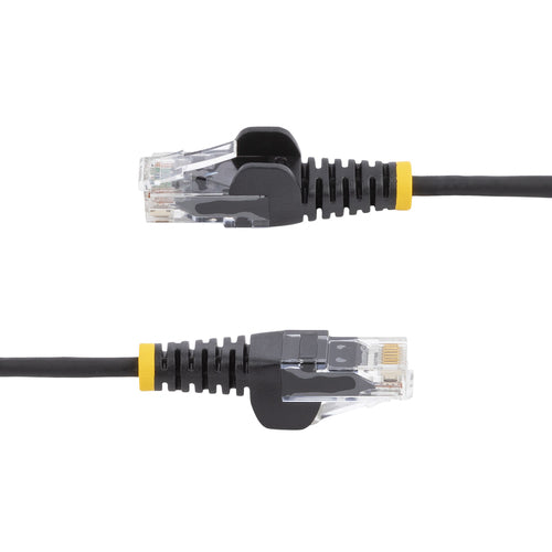 10FT BLACK CAT6 ETHERNET CABLE SLIM SNAGLESS RJ45 UTP PATCH CABLE