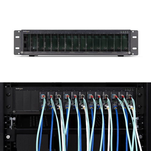 15-SLOT MEDIA CONVERTER CHASSIS UNMANAGED 19IN RACKMOUNT TAA
