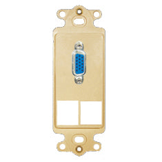 INSERT-  DECOREX- 2-PORT- RGB/VGA- IVORY