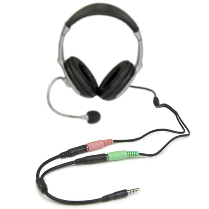 HEADPHONE AND MICROPHONE HEADSET ADAPTER 3.5MM M/F