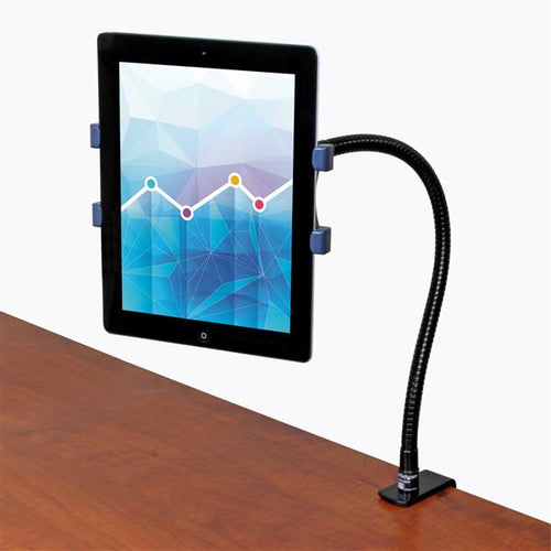 GOOSENECK TABLET HOLDER DESK CLAMP MOUNT BENDABLE TABLET ARM