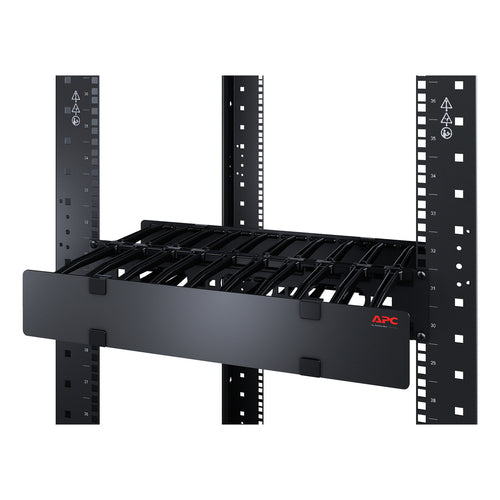 2U HORIZONTAL CABLE MANAGER 6 FINGERS TOP  BOTTOM