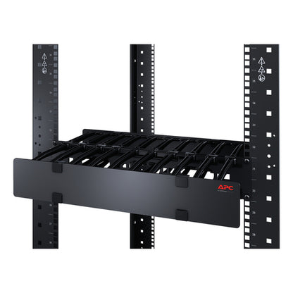 2U HORIZONTAL CABLE MANAGER 6 FINGERS TOP  BOTTOM