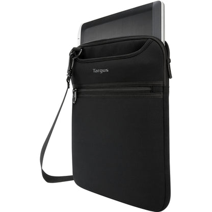 VERTICAL SLIPCASE WITH HIDEAWAY HANDLES FOR NOTEBOOK BLACK 12IN