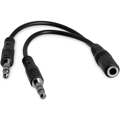 3.5MM AUDIO AND MICROPHONE HEAD SET SPLITTER ADAPTER 3PIN F/M (MUYHSFMM)