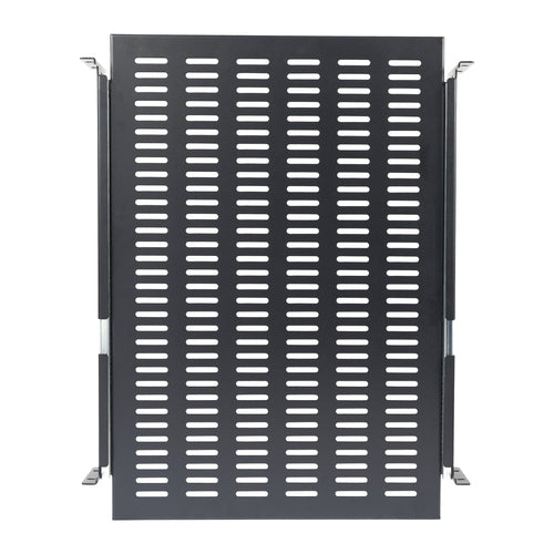 2U SERVER RACK SHELF SLIDING VENTED HEAVY DUTY RACK MOUNT SHELF (UNISLDSHF19)