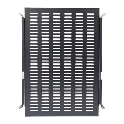 2U SERVER RACK SHELF SLIDING VENTED HEAVY DUTY RACK MOUNT SHELF (UNISLDSHF19)