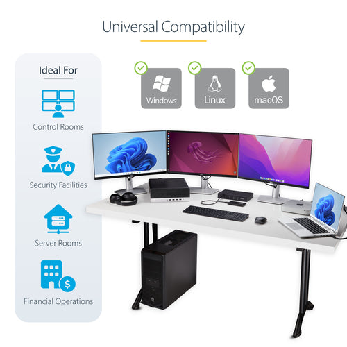 4-PORT KEYBOARD/MOUSE SWITCH MOUSE ROAMING KM/USB SWITCH