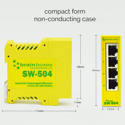 INDUSTRIAL ETH 4PORT SWITCH - 22 F+176 DEG F GALVANIC ISOLATION