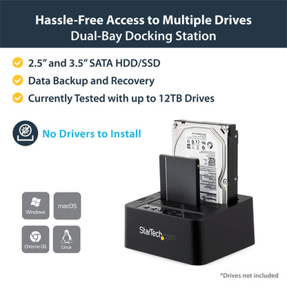 STANDALONE HARD DRIVE CLONER HDD SSD DUPLICATOR DOCKING STATION