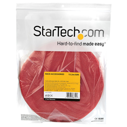 50FT HOOK AND LOOP TAPE ROLL REUSABLE CABLE MANAGEMENT STRAPS