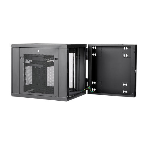 WALL MOUNT NETWORK CABINET 12U HINGED SERVER RACK ENCLOSURE