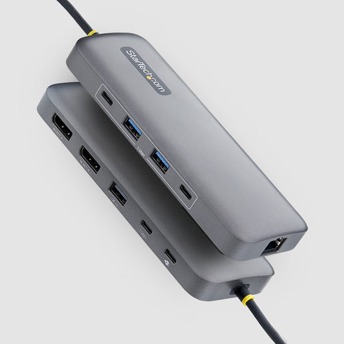 USB-C DUAL-DP MULTIPORT HUB - 100W PD 2X 4K 60HZ GBE